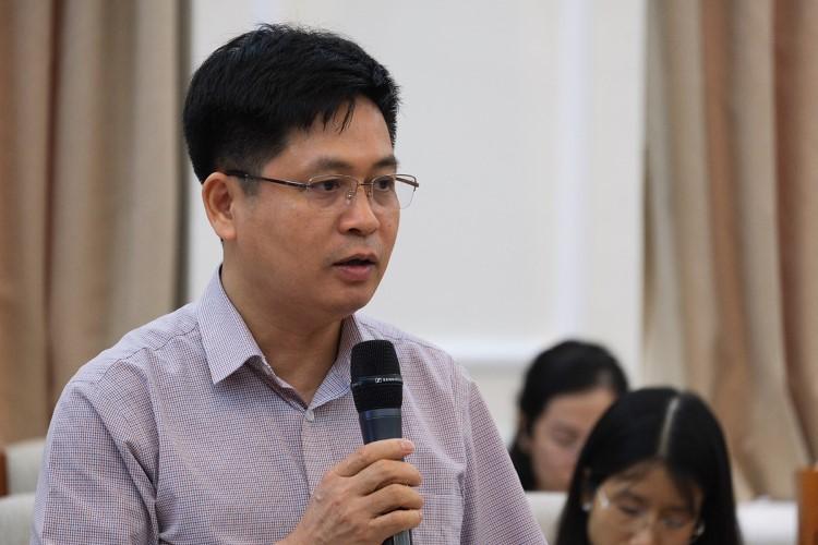 PGS.TS Nguyễn Xuân Thành, Vụ trưởng Vụ Giáo dục Trung học (Bộ GD&ĐT) phát biểu tại họp báo.