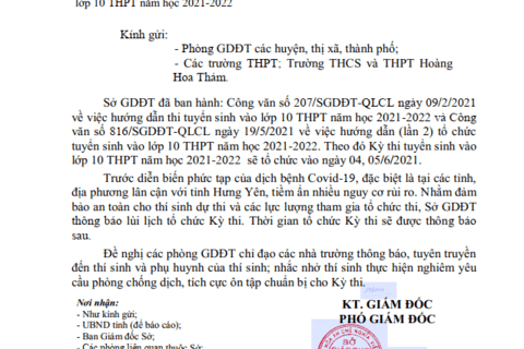 CÔNG VĂN SỐ 885/SGDĐT-QLCL CỦA SỞ GIÁO DỤC VÀ ĐÀO TẠO TỈNH HƯNG YÊN