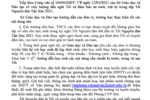 Công văn số 183/SGDĐT-VP Sở Giáo dục và Đào tạo tỉnh Hưng Yên