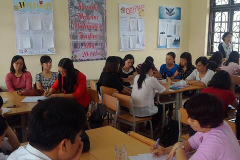 Sinh hoạt chuyên môn theo cụm trường - một giải pháp tích cực nâng cao chất lượng đội ngũ đáp ứng yêu cầu đổi mới phương pháp dạy học